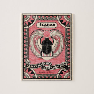 Ägyptisches Scarabäus-Käfer-Puzzlespiel Puzzle