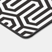 Ägyptisches Schwarz-Weiß-Muster Schreibtischunterlage (Ecke)