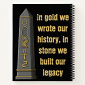 Ägyptisches ScrollNotebook Notizblock (Rückseite)