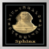 Ägyptisches Sphinx-Poster Poster (Vorne)