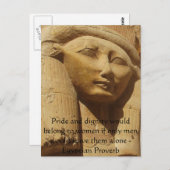 Ägyptisches Sprichwort über Frauen Postkarte (Vorne/Hinten)