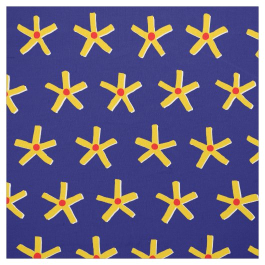 Ägyptisches Star-Muster V2 - Deep Navy Blue Stoff (Muster)