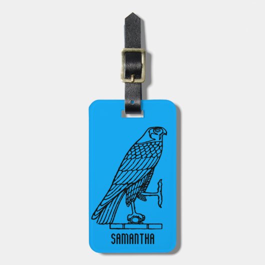 Ägyptisches Symbol: Falke Gepäckanhänger (Vorderseite vertikal)