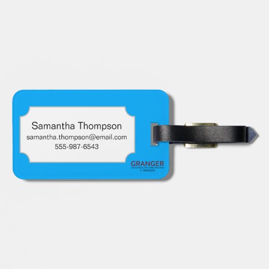 Ägyptisches Symbol: Falke Gepäckanhänger (Rückseite horizontal)