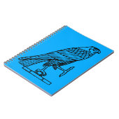 Ägyptisches Symbol: Falke Notizblock (Linke Seite)