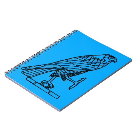 Ägyptisches Symbol: Falke Notizblock (Linke Seite)