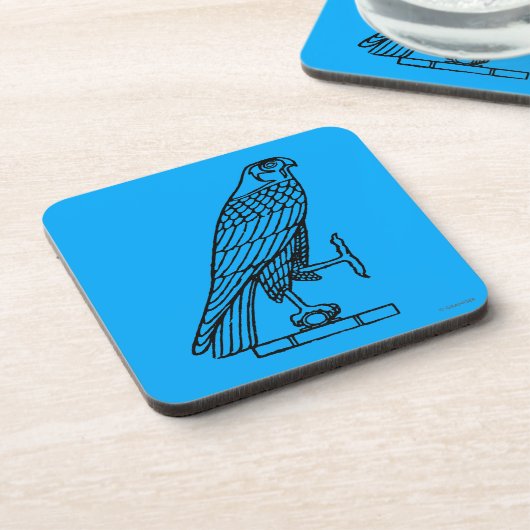 Ägyptisches Symbol: Falke Untersetzer (Linke Seite)