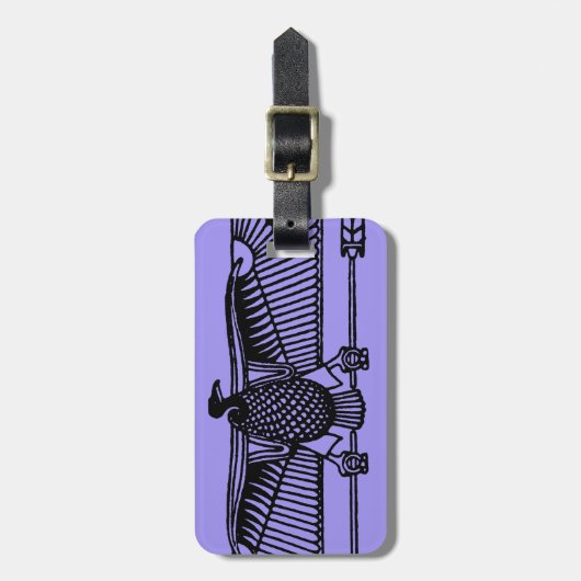 Ägyptisches Symbol: Geier Gepäckanhänger (Vorderseite vertikal)