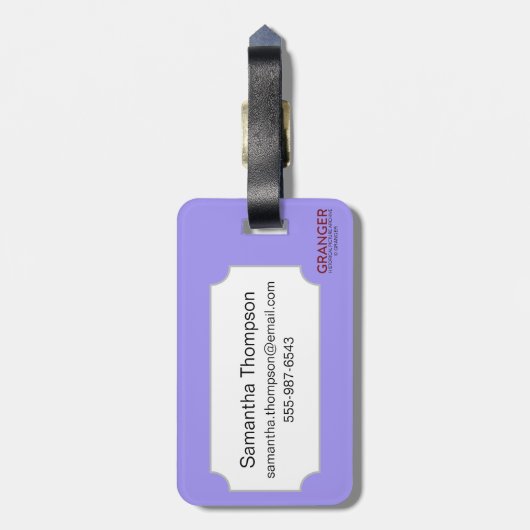 Ägyptisches Symbol: Geier Gepäckanhänger (Rückseite vertikal)