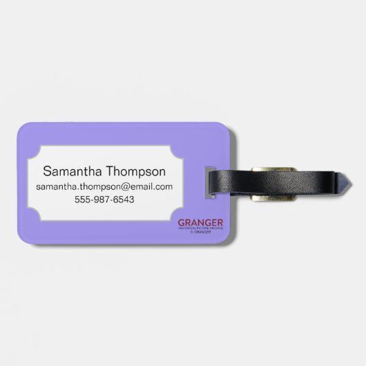 Ägyptisches Symbol: Geier Gepäckanhänger (Rückseite horizontal)