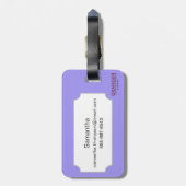 Ägyptisches Symbol: Geier Gepäckanhänger (Rückseite vertikal)