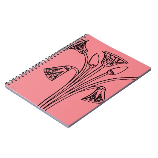 Ägyptisches Symbol: Lotus Notizblock (Linke Seite)