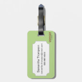 Ägyptisches Symbol: Wedjat Gepäckanhänger (Rückseite vertikal)