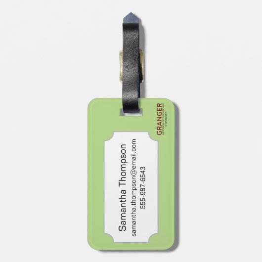 Ägyptisches Symbol: Wedjat Gepäckanhänger (Rückseite vertikal)