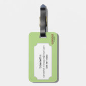 Ägyptisches Symbol: Wedjat Gepäckanhänger (Rückseite vertikal)