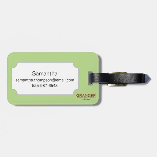 Ägyptisches Symbol: Wedjat Gepäckanhänger (Rückseite horizontal)