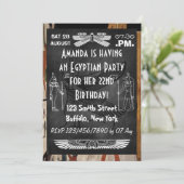 ägyptisches Themed Party Einladung (Stehend Vorderseite)