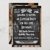 ägyptisches Themed Party Einladung (Vorne/Hinten)