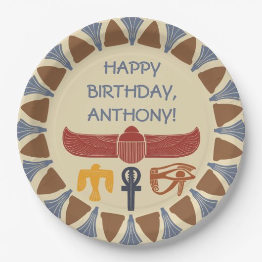 ägyptisches Themed Party Pappteller (Vorderseite)