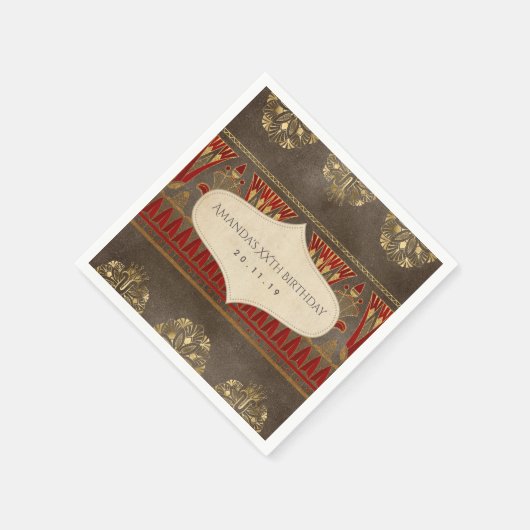 Ägyptisches Themed Party Serviette (Ecke)