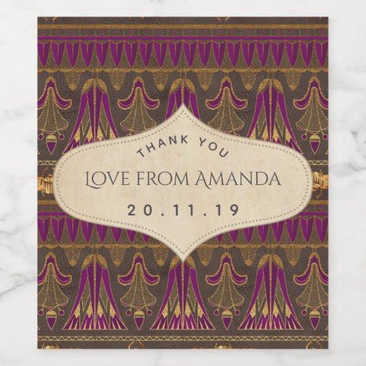 Ägyptisches Themed Party Weinetikett (Einzelnes Label)