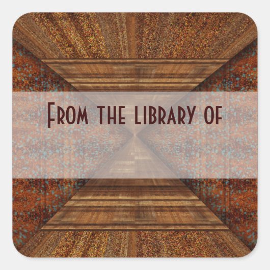 Ägyptisches Topaz Goldene Pyramide Abstrakte Kunst Quadratischer Aufkleber (Vorderseite)