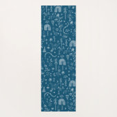 Ägyptisches Zauberkunstmuster der weißen Schlange Yogamatte (Rückseite)