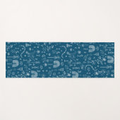 Ägyptisches Zauberkunstmuster der weißen Schlange Yogamatte (Vorderseite (Horizontal))