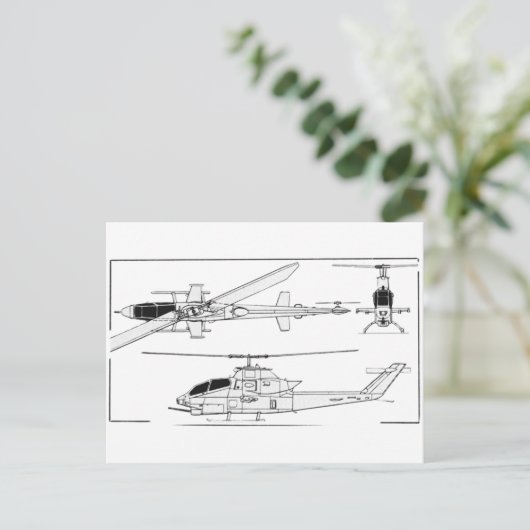 AH1 Blueprint Postkarte (Stehend Vorderseite)