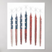 AH64 Apache Helicopter American Flag Apache Squadr Poster (Vorne)