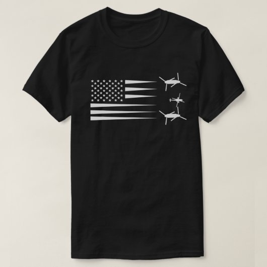 Ah64 Apache Helicopter Ch47 Chinook Tshirt (Design vorne)