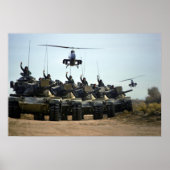 AH-1 Cobras und M60 Pattons Poster (Vorne)