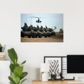 AH-1 Cobras und M60 Pattons Poster (Heimbüro)