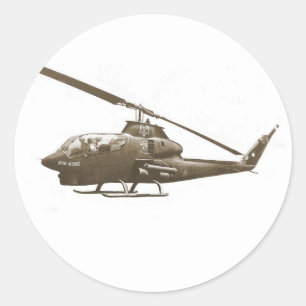AH-1-Kobra Runder Aufkleber