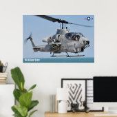 AH-1W SUPER COBRA POSTER (Heimbüro)