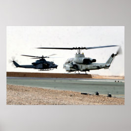 AH-1W Super-Cobra und A UH-1Y Poster