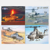 AH-1Z VIPER FLEECEDECKE (Vorderseite (Horizontal))