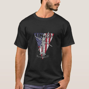 Äh-60 Black Hawk Military Helicopter Patriotic Vin T-Shirt