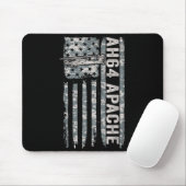 Ah-64 Apache Amerikanische Flagge Hubschrauber Cam Mousepad (Mit Mouse)