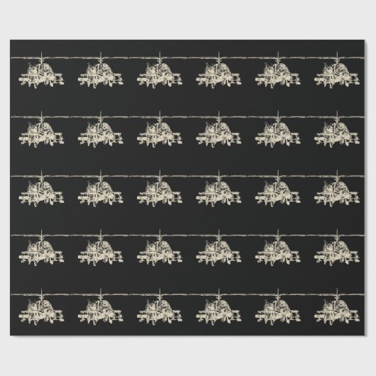 AH-64 Apache Geschenkpapier (Flach)
