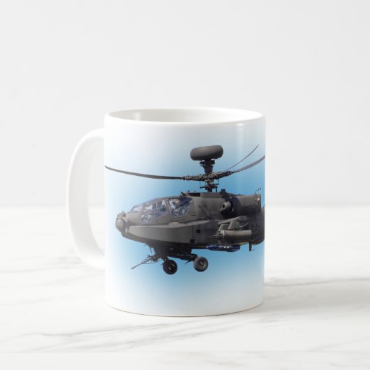 AH-64 Apache Hubschrauber Kaffeetasse (Vorderseite Links)