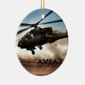 AH-64 Apache-Hubschrauber Keramikornament (Rechts)