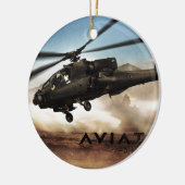 AH-64 Apache-Hubschrauber Keramikornament (Links)