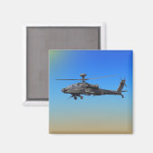 AH-64 Apache-Hubschrauber Magnet (Vorderseite/Rückseite)