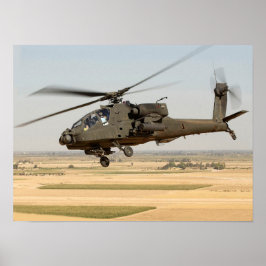 AH-64 Apache Hubschrauber Poster
