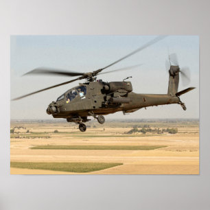 AH-64 Apache Hubschrauber Poster