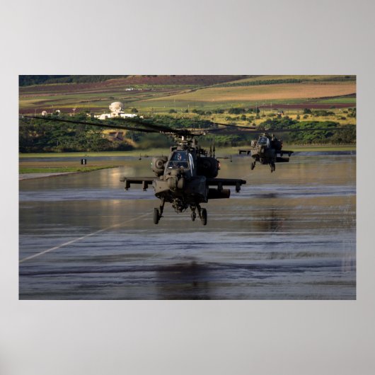 AH-64 Apache-Hubschrauber Poster (Vorne)
