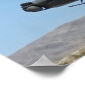 AH-64 Apache-Hubschrauber Poster (Ecke)
