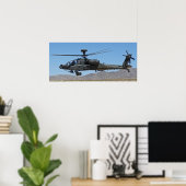 AH-64 Apache-Hubschrauber Poster (Heimbüro)
