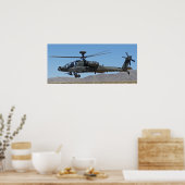 AH-64 Apache-Hubschrauber Poster (Küche)